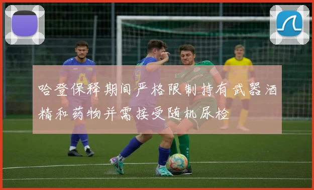 哈登保释期间严格限制持有武器酒精和药物并需接受随机尿检